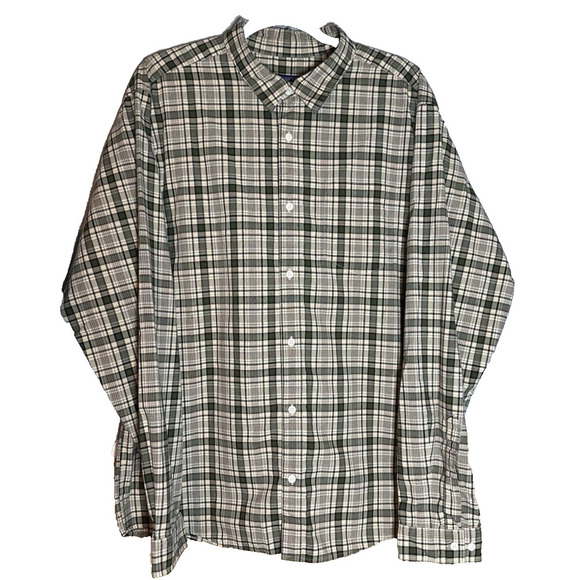 Patagonia Orangic Cotton Button‎ Up Shirt Mens Sz L Plaid Essential Outdoors - Picture 1 of 7